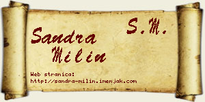 Sandra Milin vizit kartica